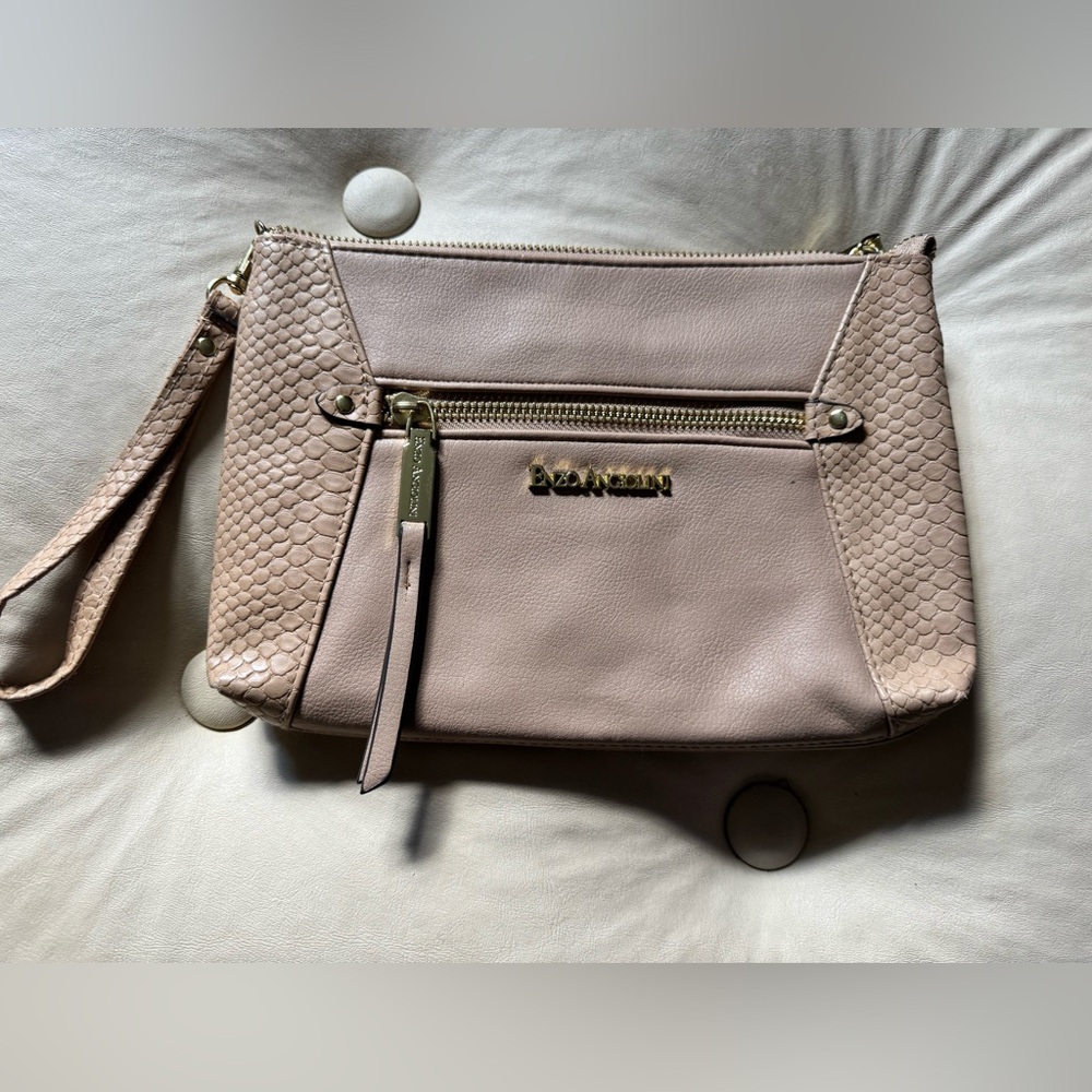 Enzo Angiolini Beige Leather Handbag